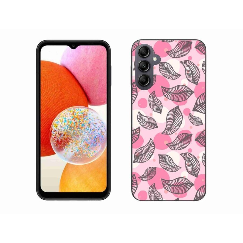 Gél borítás mmCase Samsung Galaxy A14 4G/5G - rajzfilmes hulló levelek