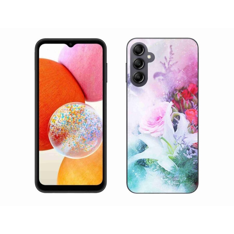 Gél borítás mmCase Samsung Galaxy A14 4G/5G - virágok 4