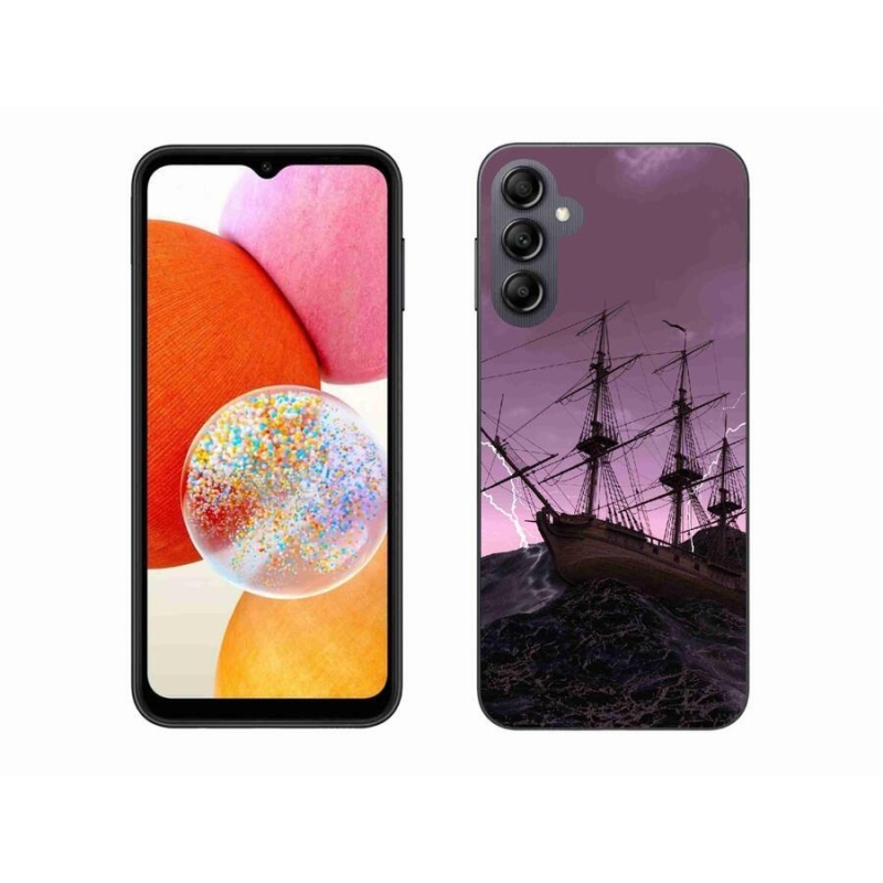 Zselés borítás mmCase a Samsung Galaxy A14 4G/5G készülékhez - hajó a viharban