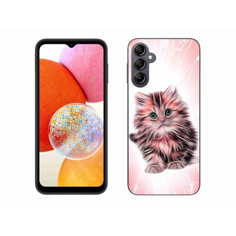 Gél borítás mmCase Samsung Galaxy A14 4G/5G készülékhez - aranyos cica