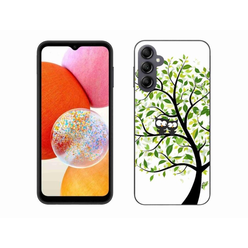 Zselés borítás mmCase Samsung Galaxy A14 4G/5G - baglyok a fán