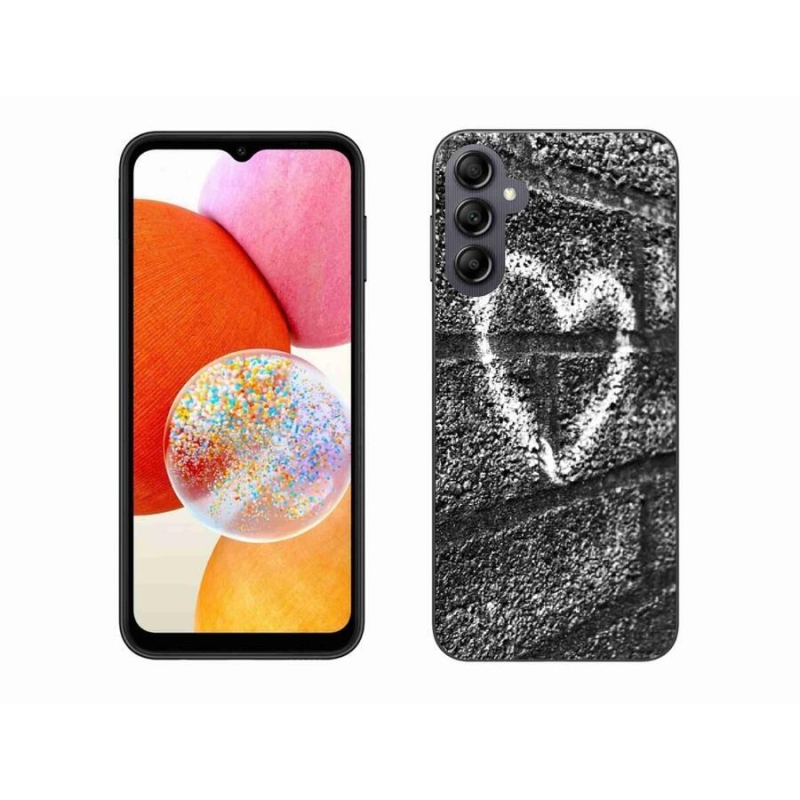 Gél borítás mmCase Samsung Galaxy A14 4G/5G - szív a falon
