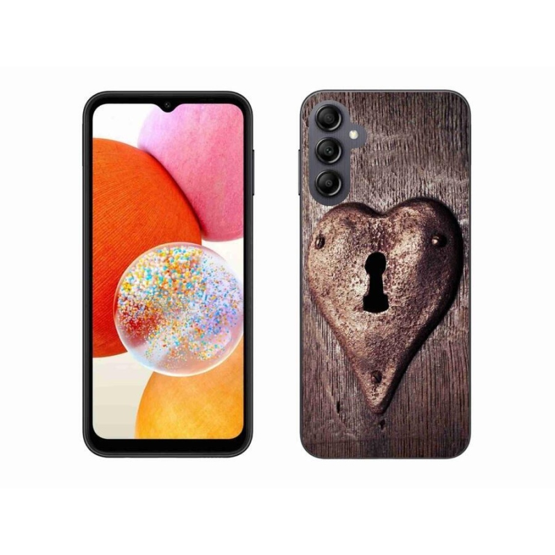 Zselés borítás mmCase Samsung Galaxy A14 4G/5G készülékhez - szív alakú zár