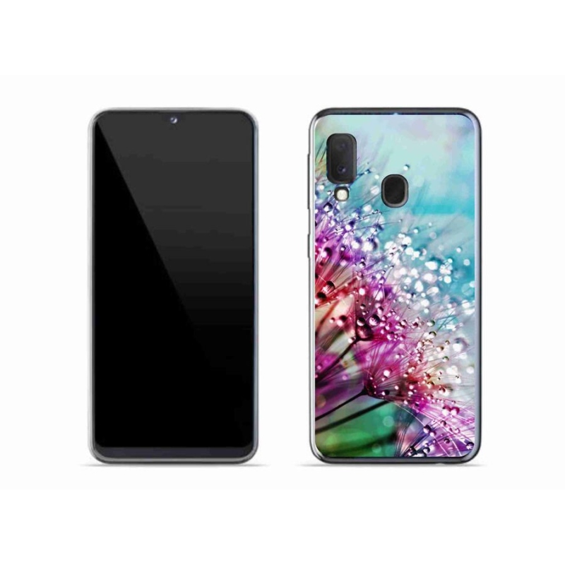 Gél borítás mmCase mobiltelefonhoz Samsung Galaxy A20e - színes virágok