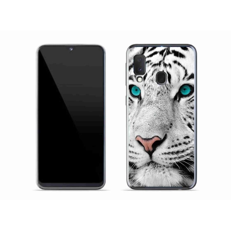 Gél védőhuzat mmCase Samsung Galaxy A20e készülékhez - fehér tigris
