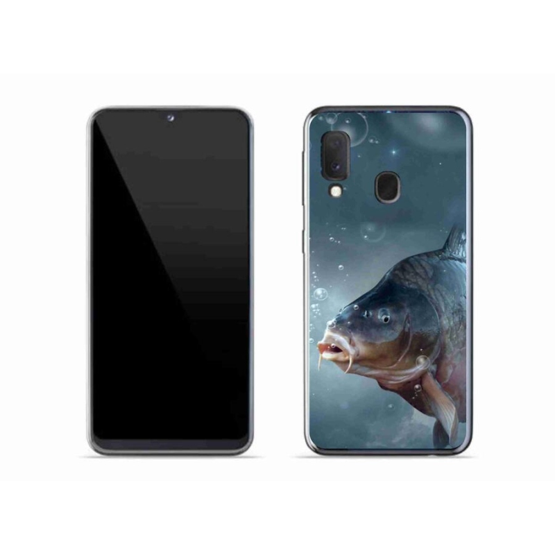 Gél borítás mmCase Samsung Galaxy A20e készülékhez - ponty és buborékok