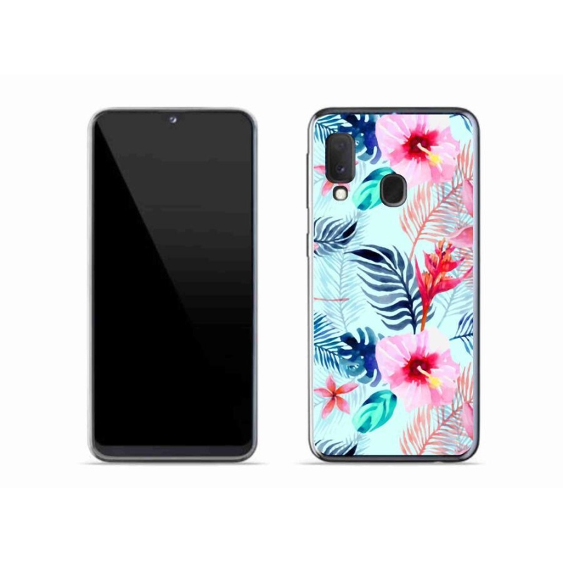 Gél borítás mmCase Samsung Galaxy A20e készülékhez - virágok