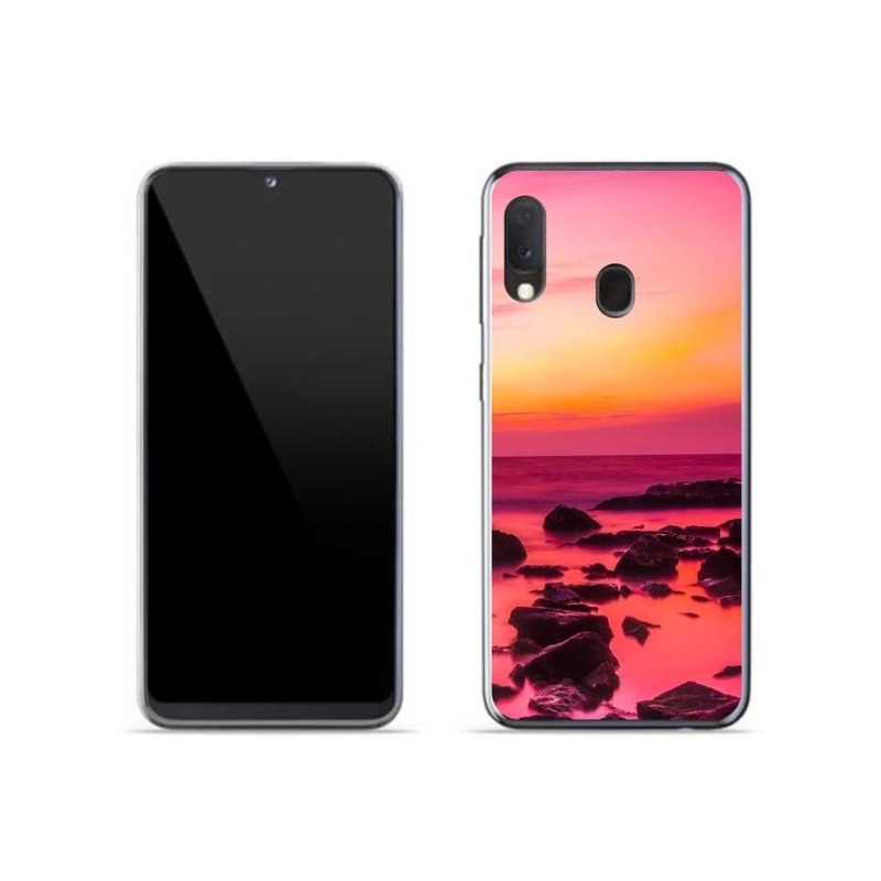 Gél borítás mmCase Samsung Galaxy A20e készülékhez - tenger és világítás