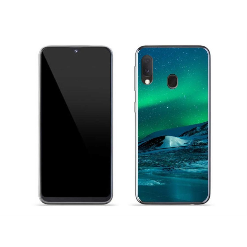 Gél borítás mmCase Samsung Galaxy A20e készülékhez - sarki fény