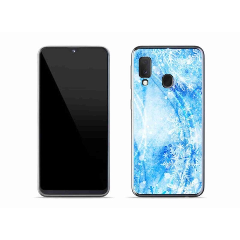 Gél védőhuzat mmCase Samsung Galaxy A20e készülékhez - hópelyhek