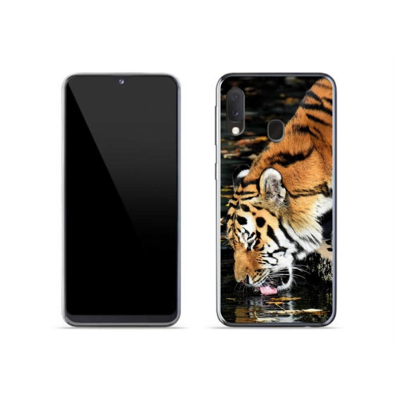 Gél borítás mmCase Samsung Galaxy A20e készülékhez - szomjas tigris