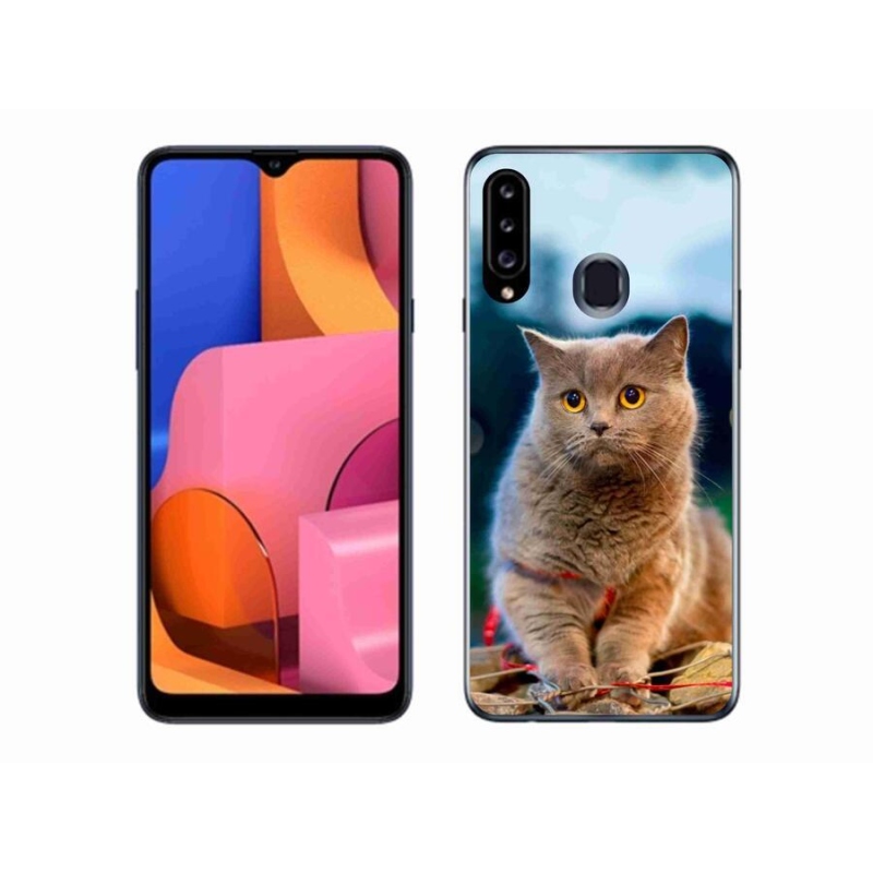 Gél védőhuzat mmCase Samsung Galaxy A20s készülékhez - brit kék 2