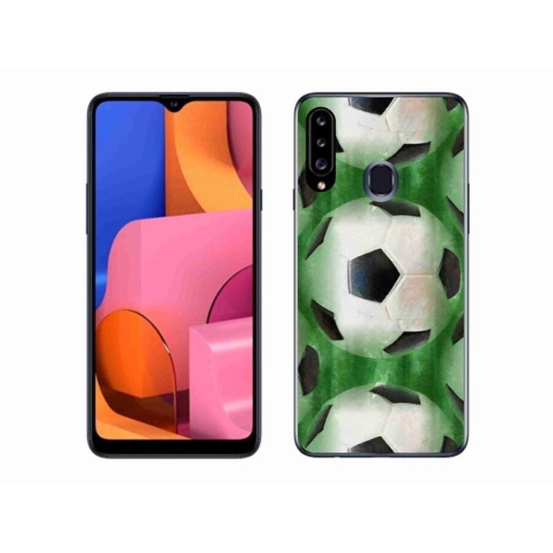 Gél borítás mmCase a mobil Samsung Galaxy A20s - focilabda