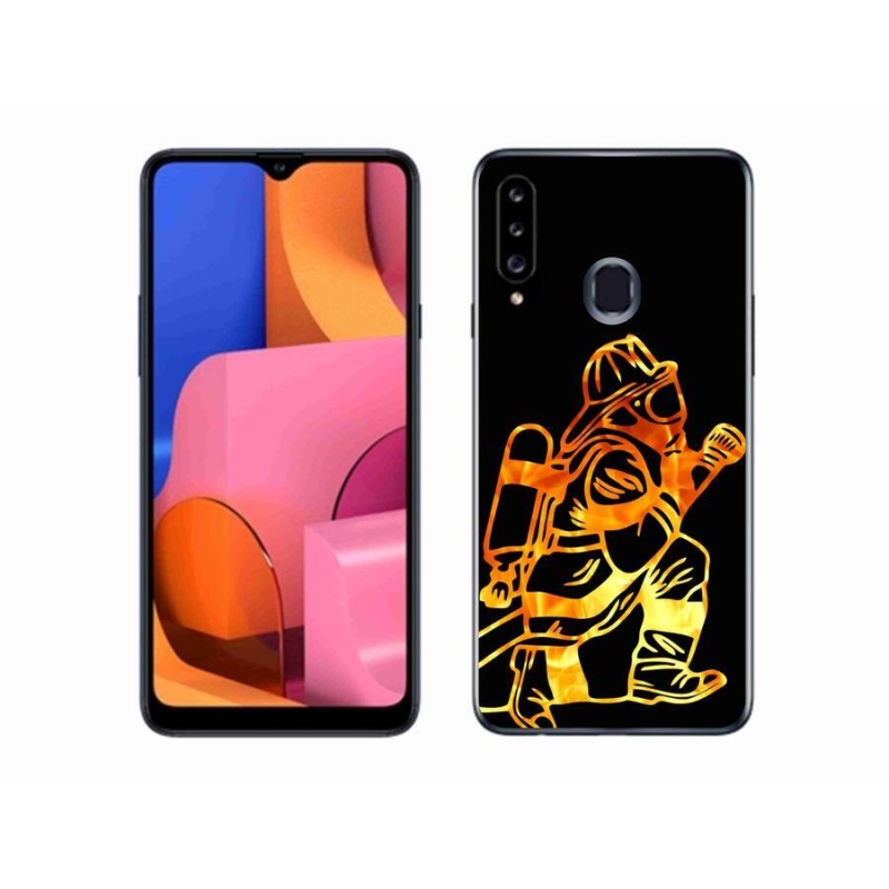 Zselés borítás mmCase Samsung Galaxy A20s - tűzoltó 1