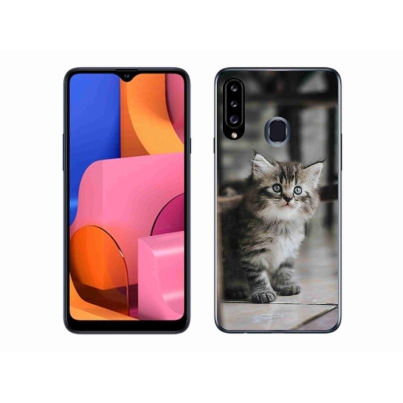 Zselés borítás mmCase Samsung Galaxy A20S készülékhez - cica