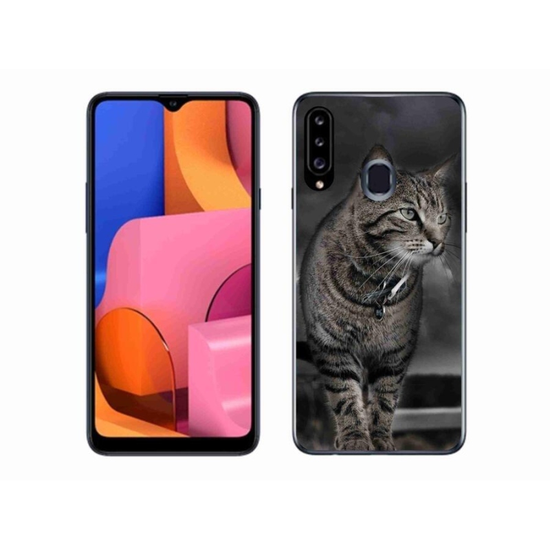 Gél védőhuzat mmCase Samsung Galaxy A20s készülékhez - macska