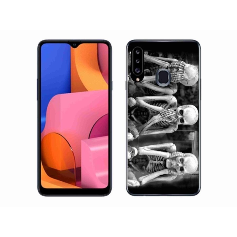 Gél borítás mmCase Samsung Galaxy A20S - csontvázakhoz