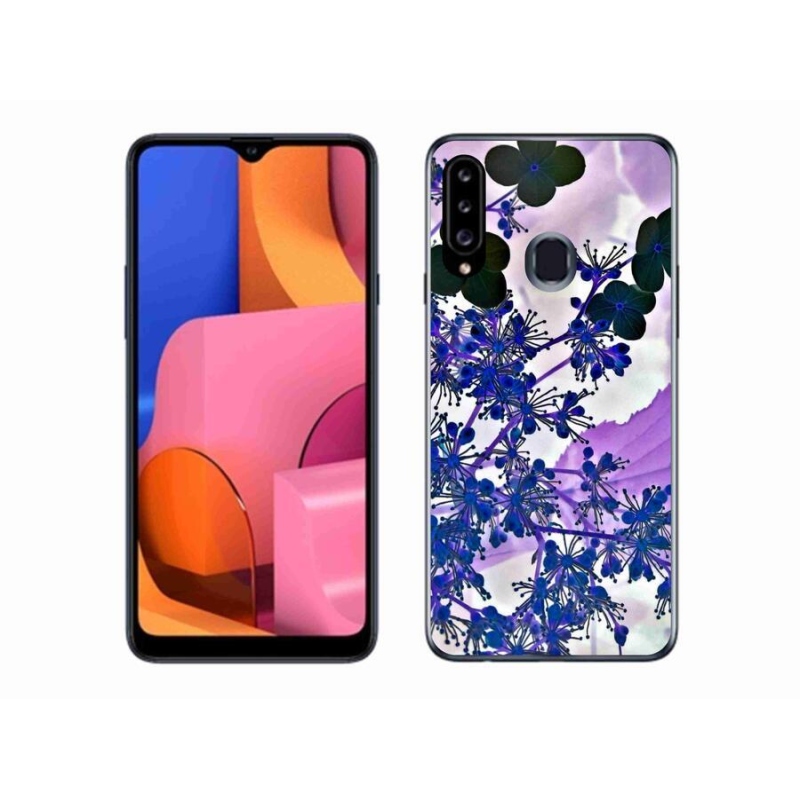 Zselés borítás mmCase Samsung Galaxy A20S készülékhez - hortenzia virág