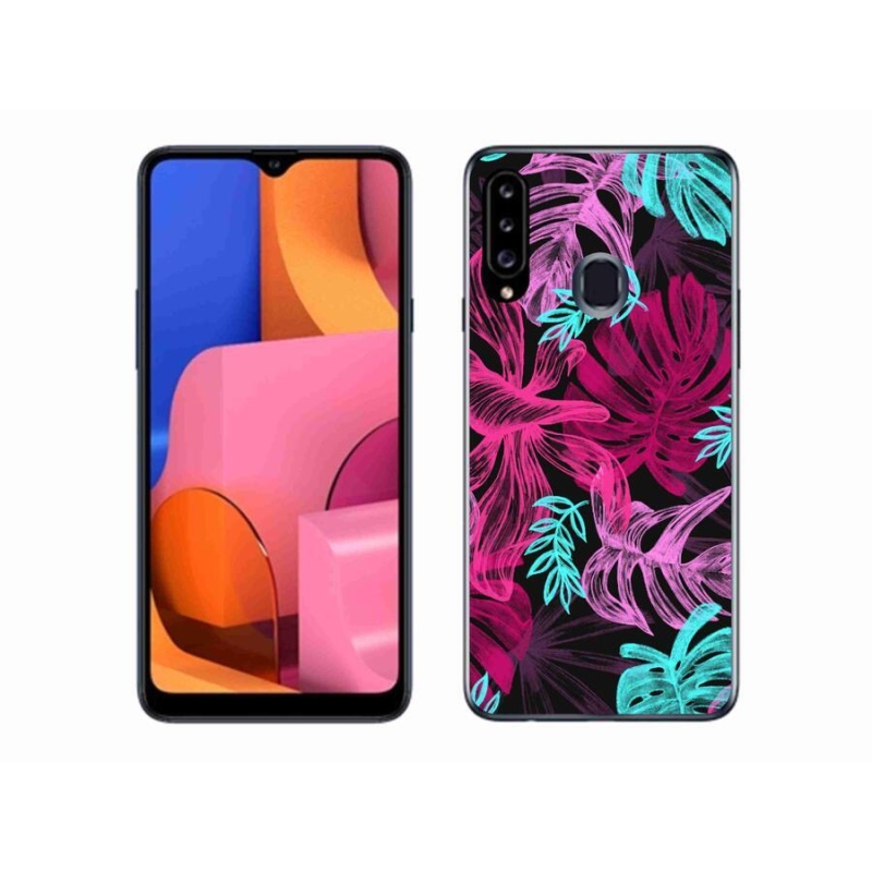 Gél borító mmCase Samsung Galaxy A20S - virágok 1