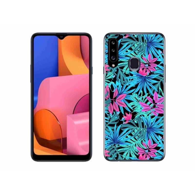 Gél borítás mmCase Samsung Galaxy A20S - virágok 3