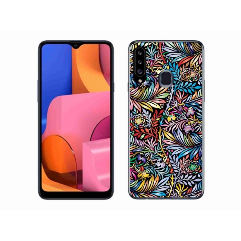 Gél borító mmCase Samsung Galaxy A20S - virágok 5