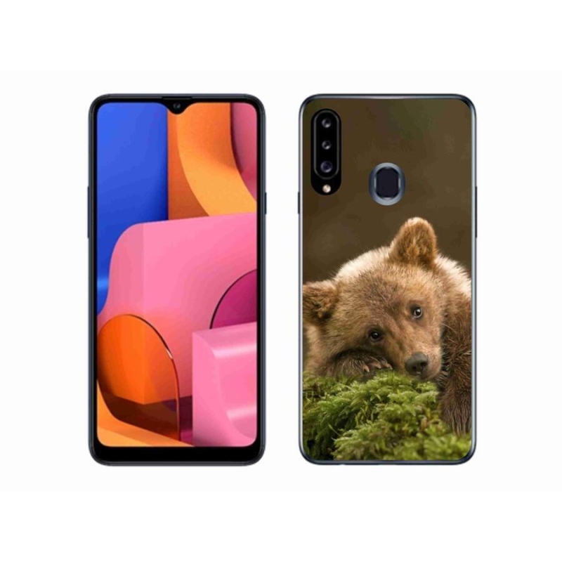 Zselés borítás mmCase Samsung Galaxy A20s készülékhez - mackó