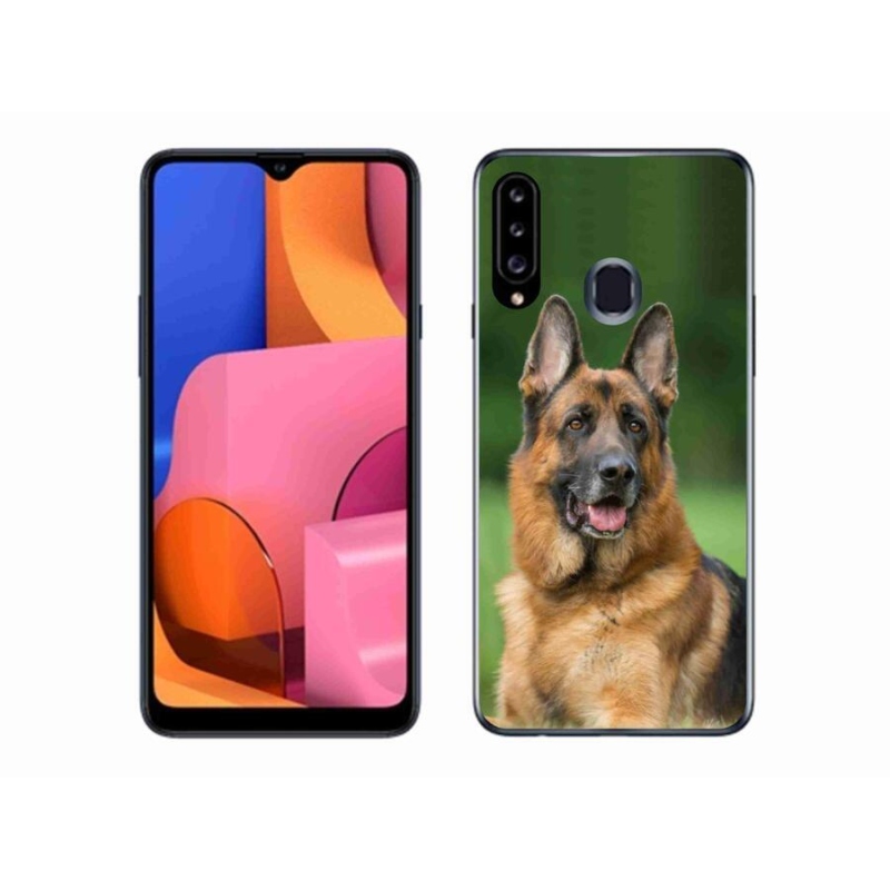 Gél borítás mmCase Samsung Galaxy A20s készülékhez - Német juhászkutya