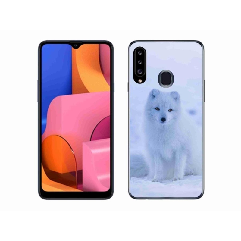 Zselés borítás mmCase Samsung Galaxy A20s készülékhez - polár róka