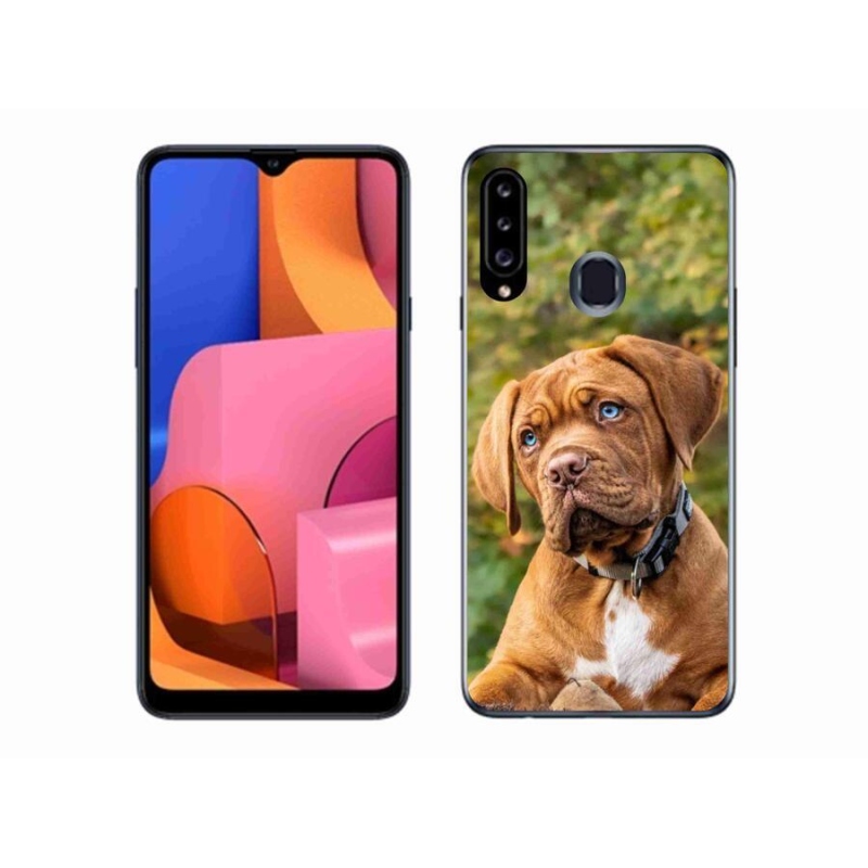 Zselés borítás mmCase Samsung Galaxy A20s készülékhez - kölyökkék