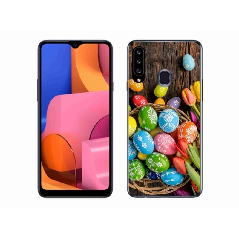 Zselés borítás mmCase Samsung Galaxy A20s készülékhez - Húsvéti tojás