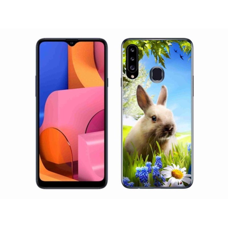 Gél védőhuzat mmCase Samsung Galaxy A20s készülékhez - nyuszi