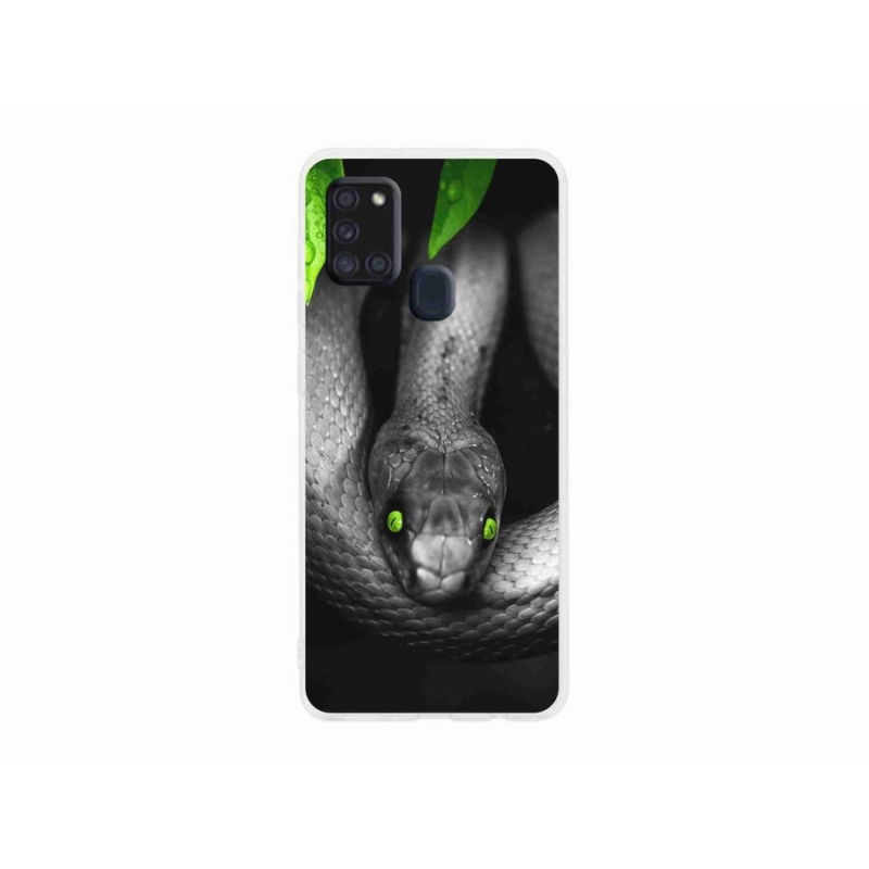 Zselés borítás mmCase Samsung Galaxy A21s készülékhez - kígyó