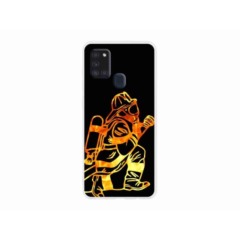 Zselés borítás mmCase Samsung Galaxy A21s - tűzoltó 1