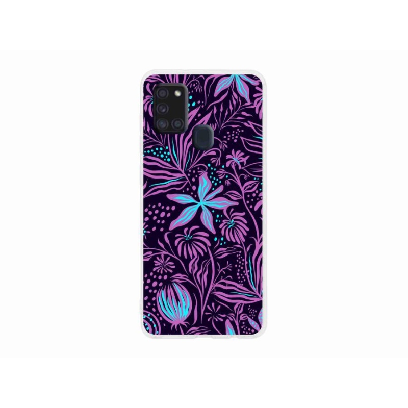 Gél védőhuzat mmCase Samsung Galaxy A21s - virágok 2