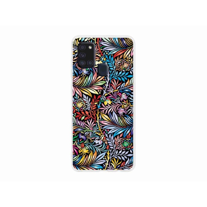 Gél borító mmCase Samsung Galaxy A21s - virágok 5