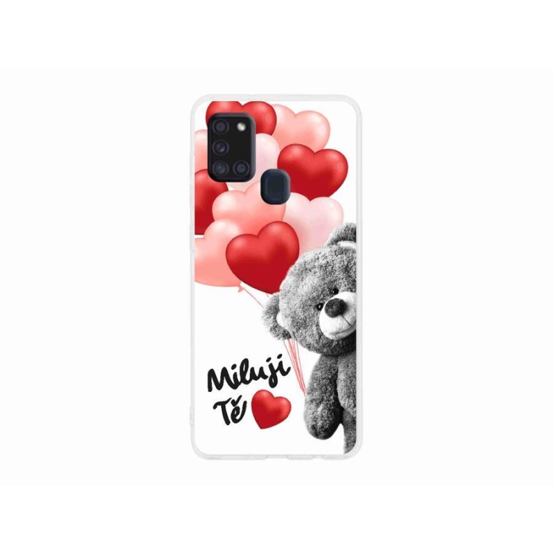 Gél borítás mmCase Samsung Galaxy A21s készülékhez - I love you