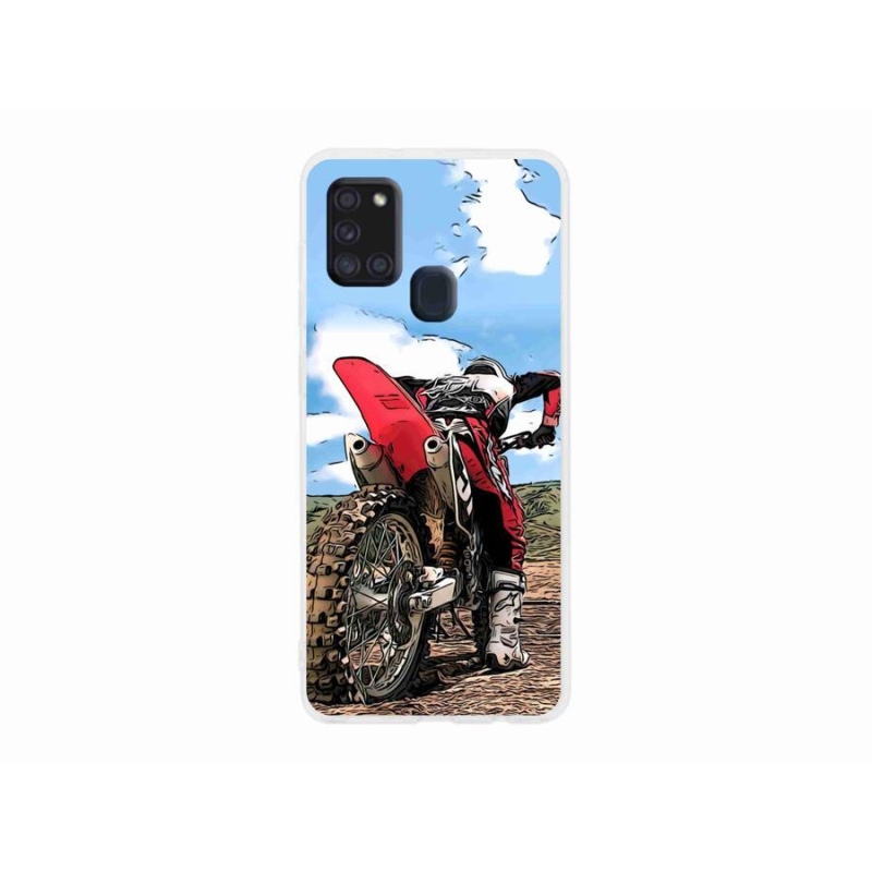 Zselés borítás mmCase Samsung Galaxy A21s készülékhez - moto