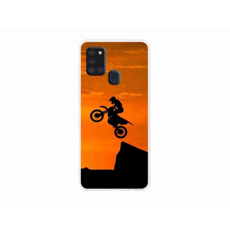 Zselés borítás mmCase Samsung Galaxy A21s készülékhez - motocross