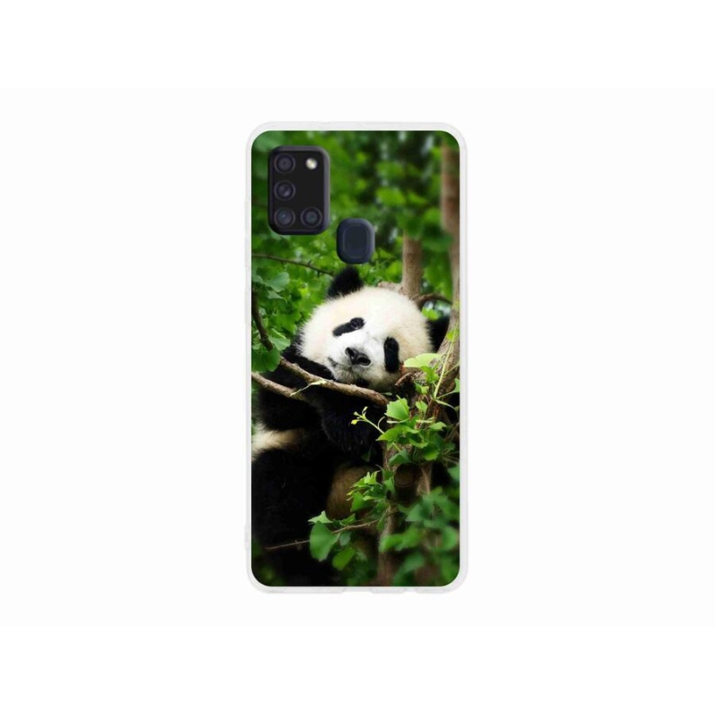 Gél védőhuzat mmCase Samsung Galaxy A21s készülékhez - panda