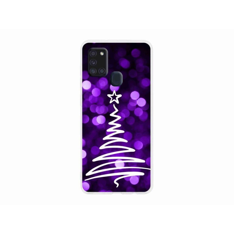 Zselés borítás mmCase Samsung Galaxy A21s készülékhez - fa