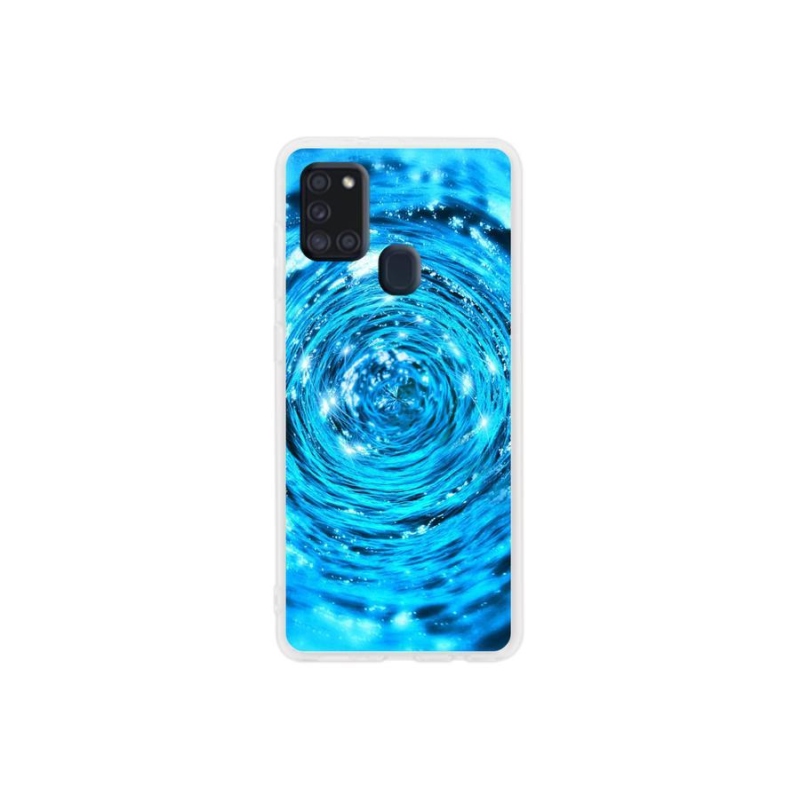 Gél borítás mmCase Samsung Galaxy A21s készülékhez - water vortex