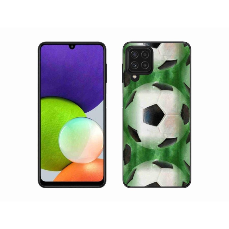 Gél borítás mmCase a mobil Samsung Galaxy A22 4G - focilabda