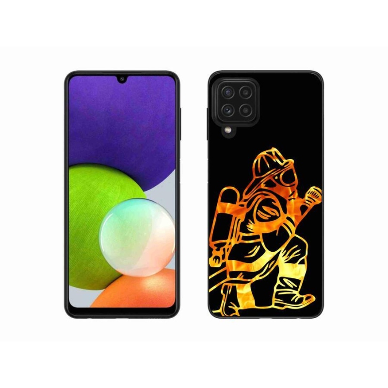 Gél borító mmCase Samsung Galaxy A22 4G - tűzoltó 1