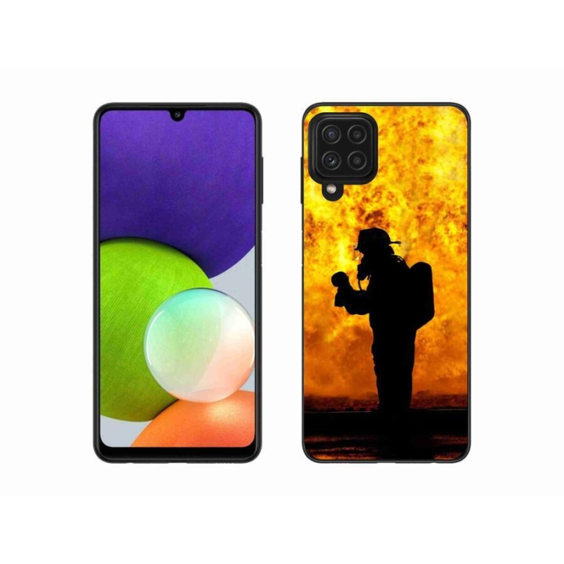 Gél borítás mmCase Samsung Galaxy A22 4G - tűzoltóhoz