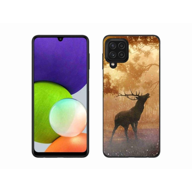 Zselés borítás mmCase Samsung Galaxy A22 4G - szarvas a vadászaton