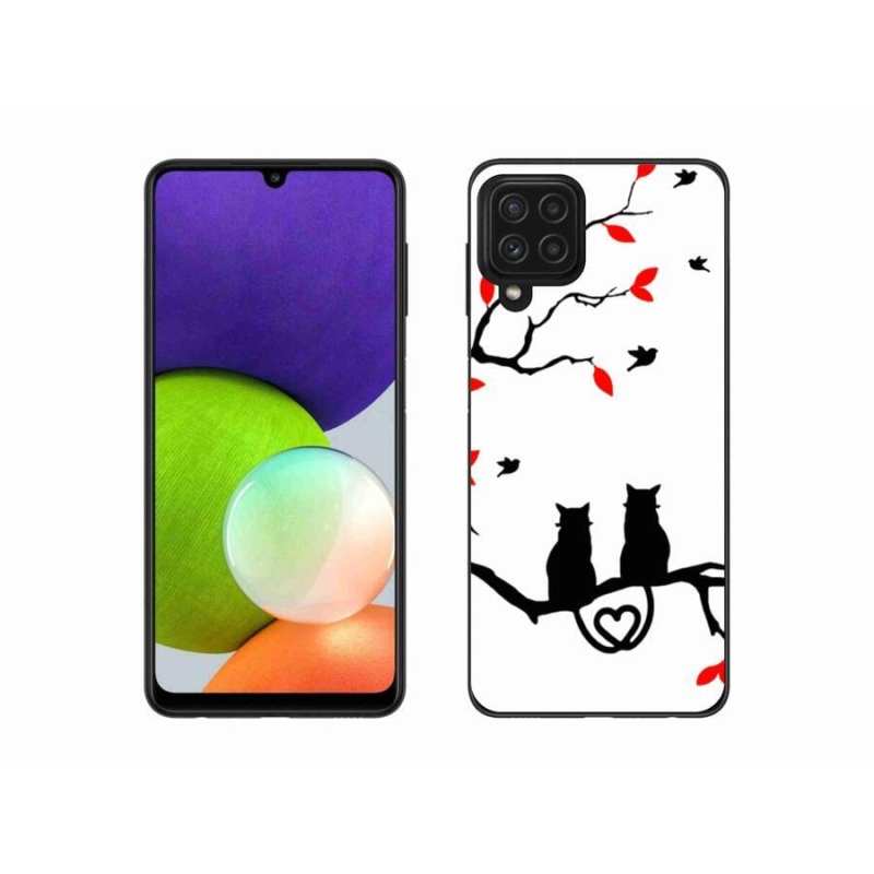 Gél borítás mmCase Samsung Galaxy A22 4G - macskaszeretet