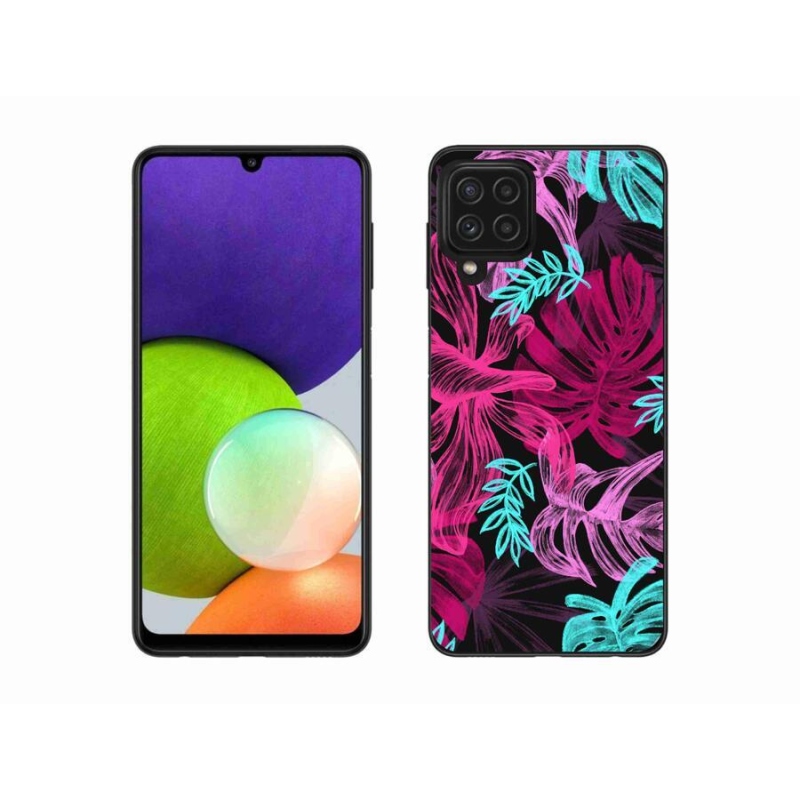 Gél borítás mmCase Samsung Galaxy A22 4G - virágok 1