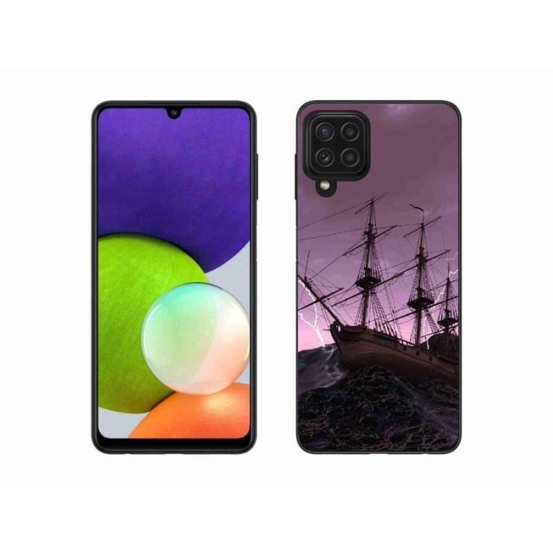 Zselés borítás mmCase Samsung Galaxy A22 4G - hajó a viharban