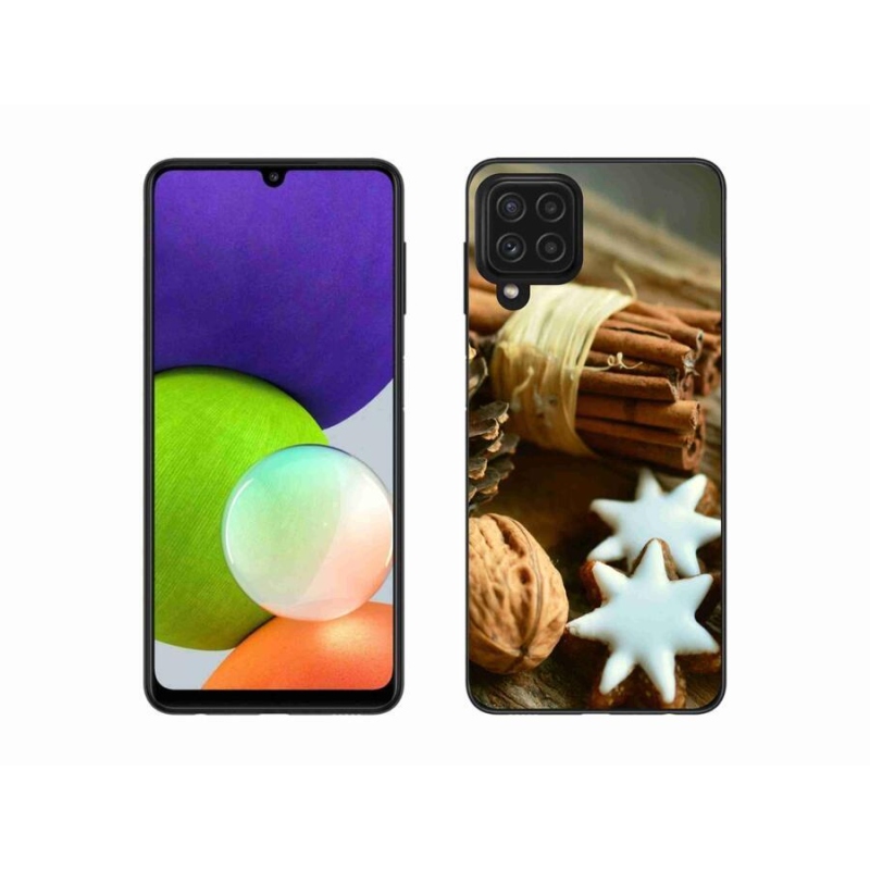 Gél borítás mmCase Samsung Galaxy A22 4G - fahéj és mézeskalács - Samsung Galaxy A22 4G - fahéj és mézeskalács