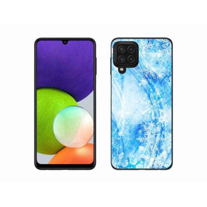 Gél védőhuzat mmCase Samsung Galaxy A22 4G - hópelyhekhez